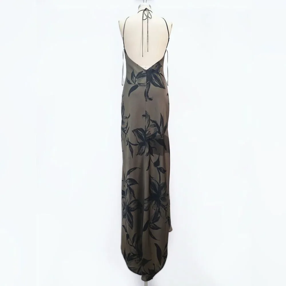 NWOT REFORMATION Zinna Satin Dress in isadora Evening Gown, size US2 & 4 - Picture 10 of 15